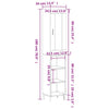 Schrank Vintia weiß 34,5x34x180cm (Holz)
