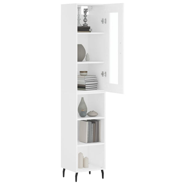 Schrank Vintia weiß 34,5x34x180cm (Holz)