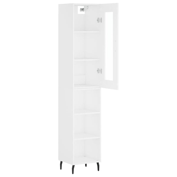 Schrank Vintia weiß 34,5x34x180cm (Holz)