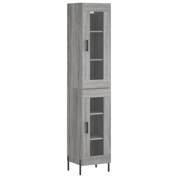 Titinia grauer Schrank 34,5x34x180cm (Holz)