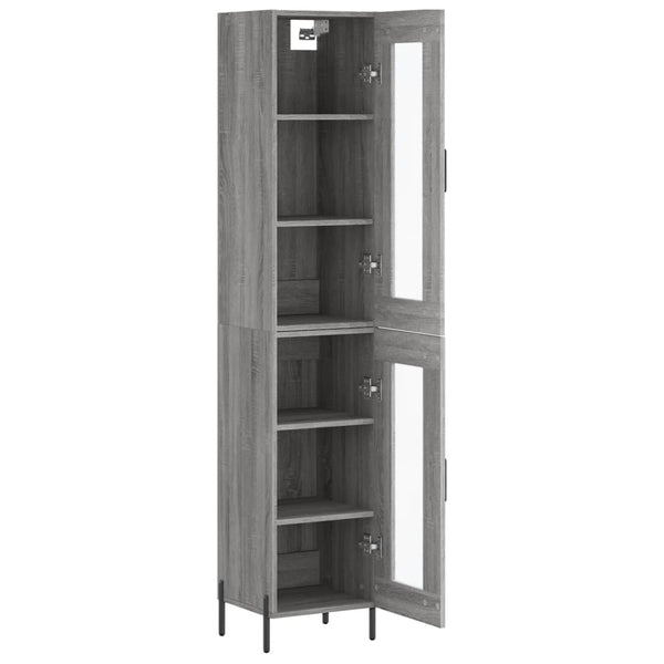 Titinia grauer Schrank 34,5x34x180cm (Holz)