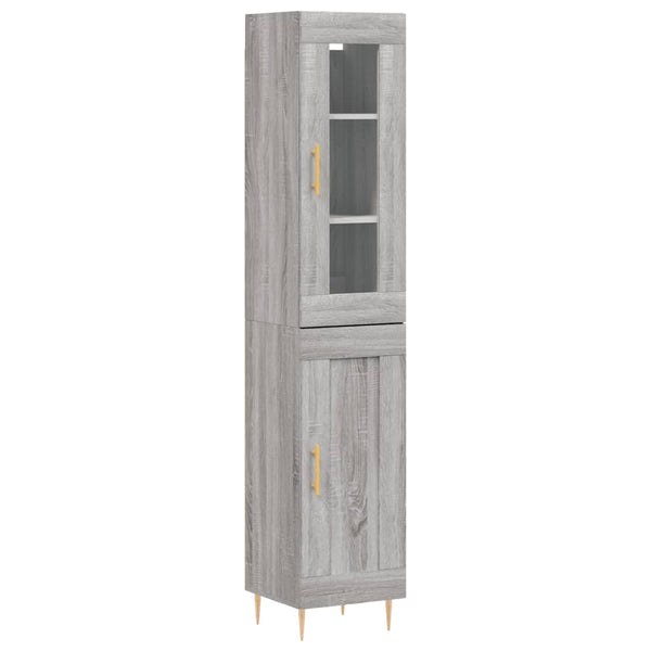 Alexoaie grauer Schrank 34,5x34x180cm (Holz)