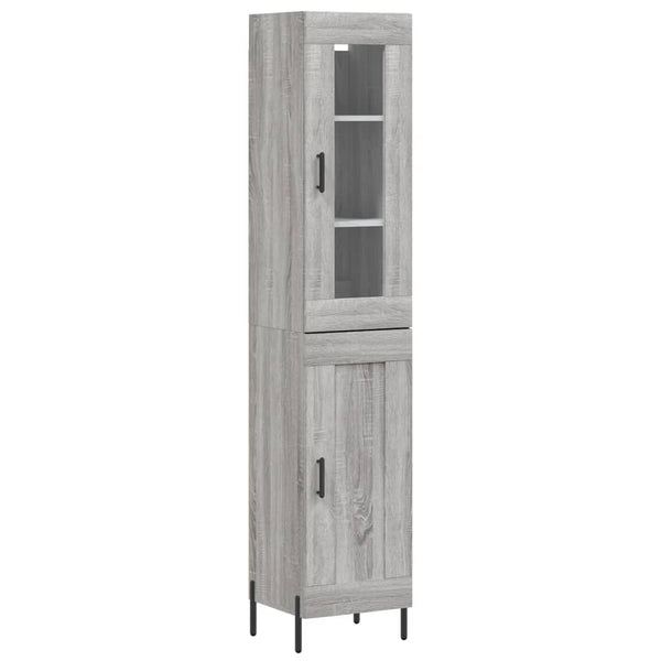 Grauer Titinia-Schrank 34,5x34x180cm (Holz)