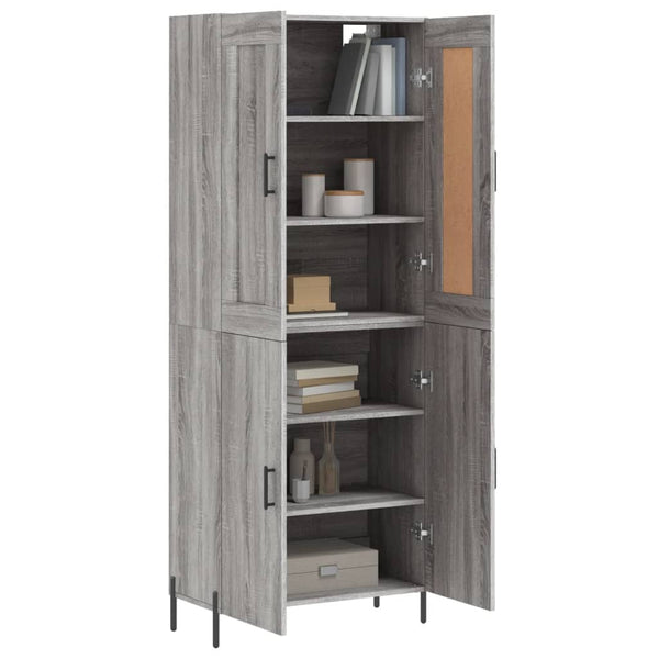 Zlote grauer Schrank 69,5x34x180cm (Holz)