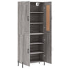 Zlote grauer Schrank 69,5x34x180cm (Holz)