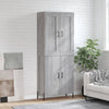 Zlote grauer Schrank 69,5x34x180cm (Holz)