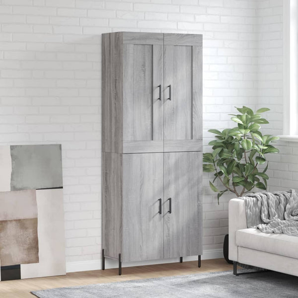 Zlote grauer Schrank 69,5x34x180cm (Holz)