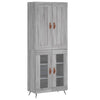 Jeranina grauer Schrank 69,5x34x180cm (Holz)