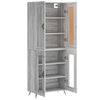 Jeranina grauer Schrank 69,5x34x180cm (Holz)