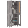 Schrank Dines, grau, Größe 69,5x34x180cm (Holz)