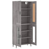 Schrank Dines, grau, Größe 69,5x34x180cm (Holz)