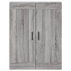 Schrank Dines, grau, Größe 69,5x34x180cm (Holz)
