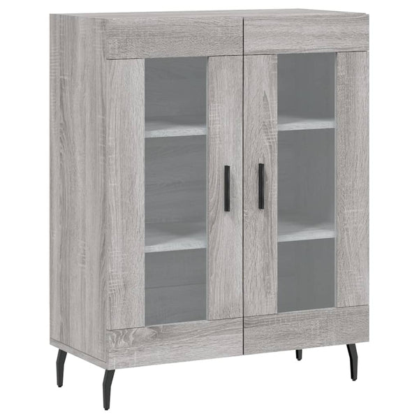 Schrank Dines, grau, Größe 69,5x34x180cm (Holz)