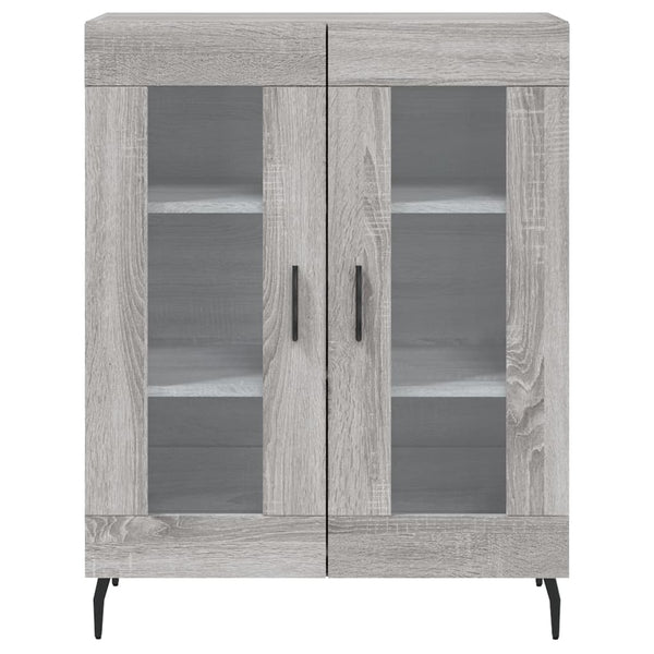 Schrank Dines, grau, Größe 69,5x34x180cm (Holz)