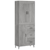 Grauer Dines Schrank, Maße 69,5x34x180cm (Holz)