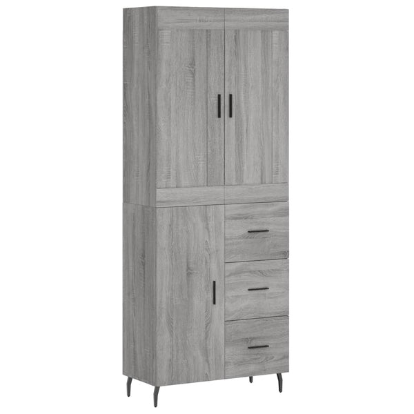 Grauer Dines Schrank, Maße 69,5x34x180cm (Holz)