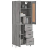 Grauer Dines Schrank, Maße 69,5x34x180cm (Holz)