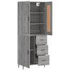 Grauer Dines Schrank, Maße 69,5x34x180cm (Holz)