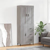 Grauer Dines Schrank, Maße 69,5x34x180cm (Holz)
