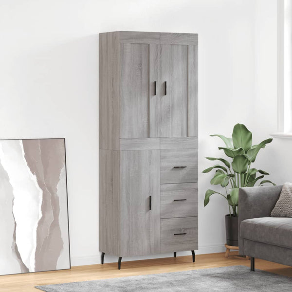 Grauer Dines Schrank, Maße 69,5x34x180cm (Holz)