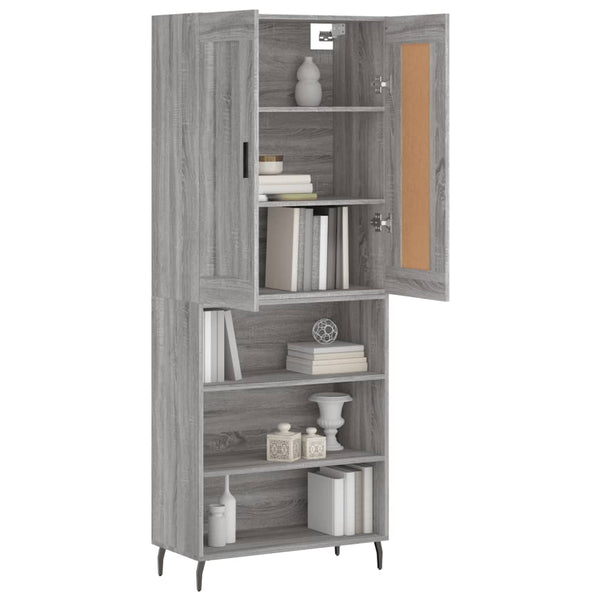 Dines Schrank, grau, 69,5x34x180cm (Holz)