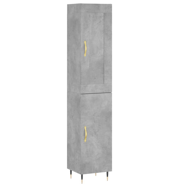 Schrank Samiza, betongrau, Maße 34,5x34x180cm (Holz)