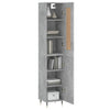 Schrank Samiza, betongrau, Maße 34,5x34x180cm (Holz)