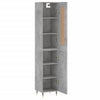 Schrank Samiza, betongrau, Maße 34,5x34x180cm (Holz)