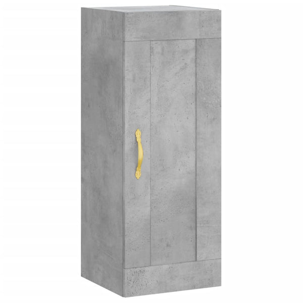 Schrank Samiza, betongrau, Maße 34,5x34x180cm (Holz)