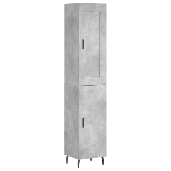 34,5x34x180cm Schrank Condilia Betongrau (Holz)