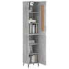34,5x34x180cm Schrank Condilia Betongrau (Holz)
