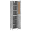 34,5x34x180cm Schrank Condilia Betongrau (Holz)