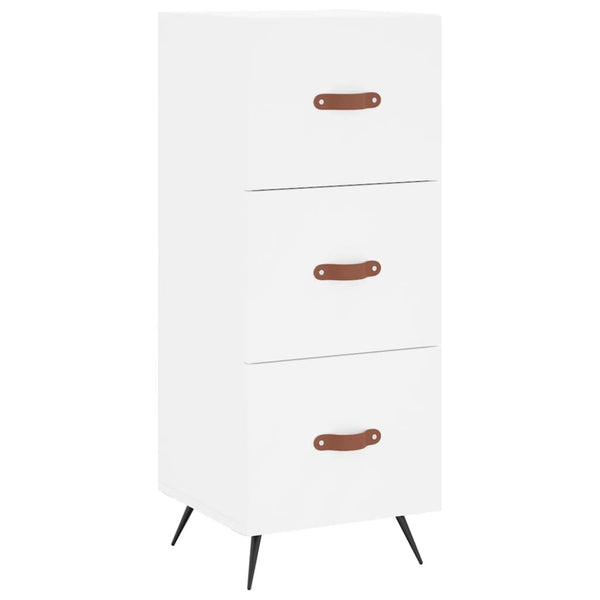 34,5x34x180cm weißer Schrank Wilhelme (Holz)