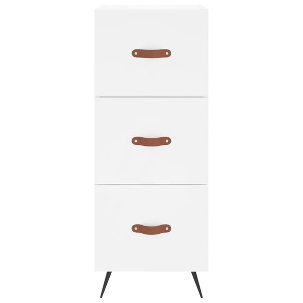34,5x34x180cm weißer Schrank Wilhelme (Holz)