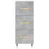 Betongrauer Schrank, Modell Samiza, 34,5x34x180cm (Holz)