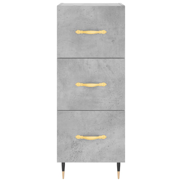 Betongrauer Schrank, Modell Samiza, 34,5x34x180cm (Holz)