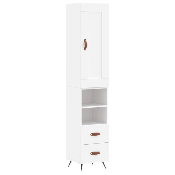 Schrank Wilhelme weiß 34,5x34x180cm (aus Holz)