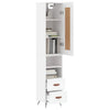 Schrank Wilhelme weiß 34,5x34x180cm (aus Holz)