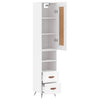 Schrank Wilhelme weiß 34,5x34x180cm (aus Holz)