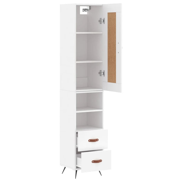 Schrank Wilhelme weiß 34,5x34x180cm (aus Holz)