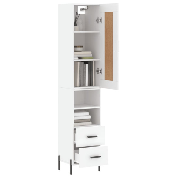 Schrank Torma weiß 34,5x34x180cm (Holz)