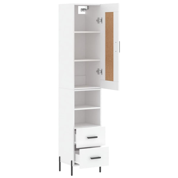 Schrank Torma weiß 34,5x34x180cm (Holz)