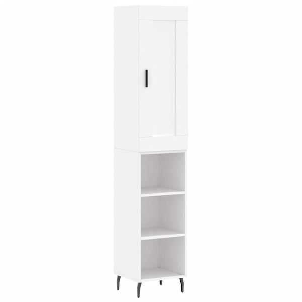 34,5x34x180cm weißer Schrank Condilia (Holz)