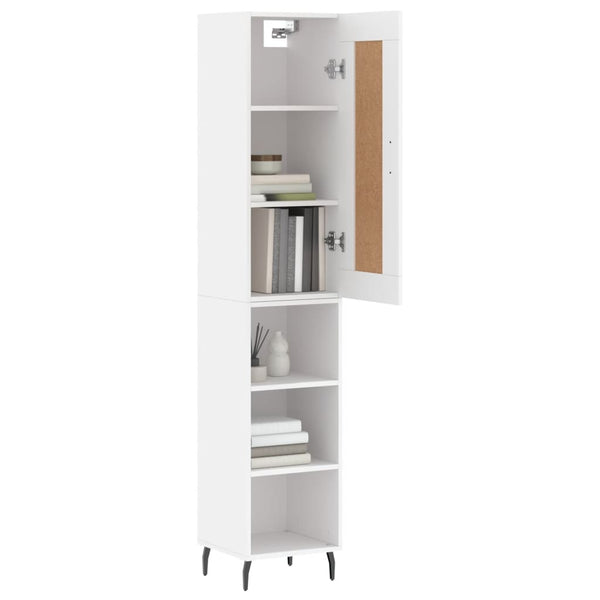 34,5x34x180cm weißer Schrank Condilia (Holz)