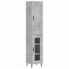 Schrank Condilia 34,5x34x180cm betongrau (Holz)