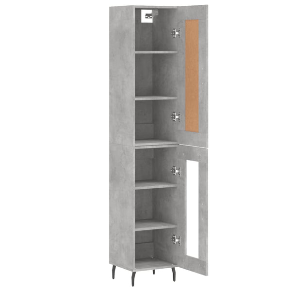 Schrank Condilia 34,5x34x180cm betongrau (Holz)