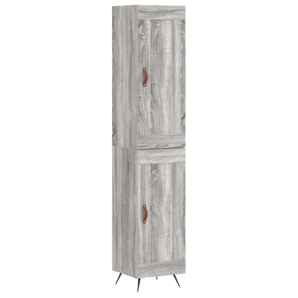 Wilhelme grauer Schrank 34,5x34x180cm (Holz)