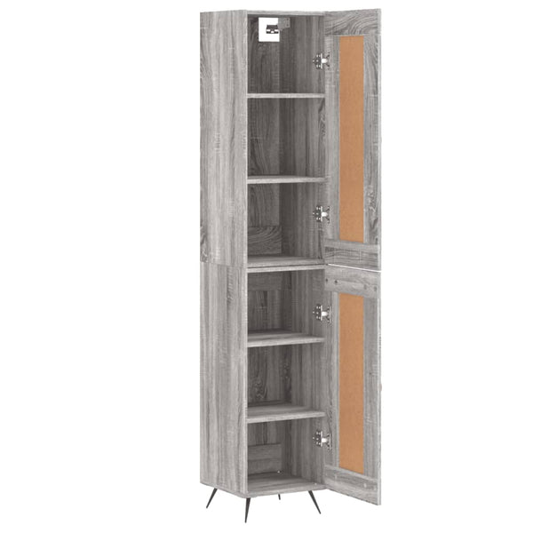 Wilhelme grauer Schrank 34,5x34x180cm (Holz)
