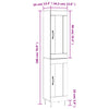 Samiza Schrank, betongrau, 34,5x34x180cm (Holz)