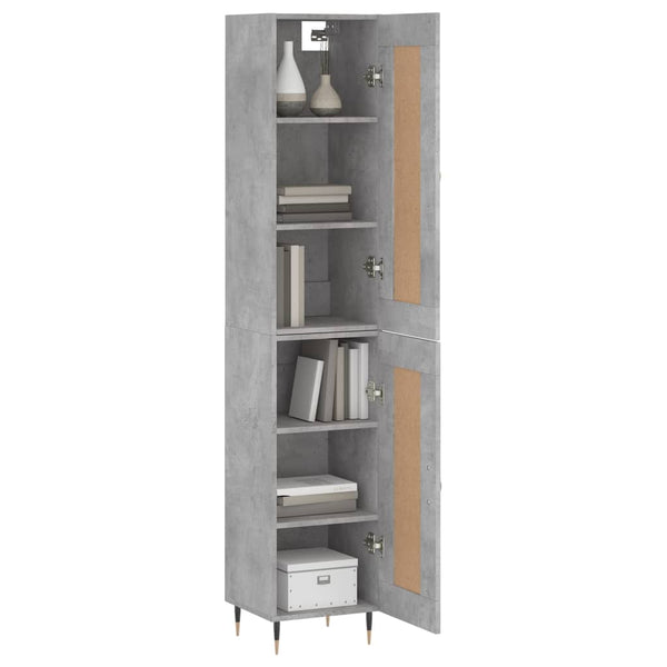 Samiza Schrank, betongrau, 34,5x34x180cm (Holz)